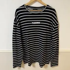 Pleasures Stripped crewneck ロンT XL
