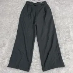 a,v,v アーヴェヴェ　毛玉になりにくい　ウール調ベルテッドパンツ M 美品