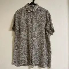 WEGO 花柄 半袖シャツ ベージュ系