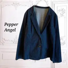 ジャケット『Pepper Angel 』【F】ダークブルー デニム風 日本製