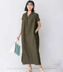 極美品✨23区　蛯原友里STORYコラボ　ブライトメモリー ワンピース　カーキ