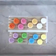 フェイクスイーツ　カラフル　クッキー　ミニチュア　ハンドメイド