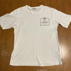 COAST ビーチデザイン Tシャツ ホワイト　サイズＬ