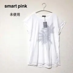 スマートピンク smart pink★ストライプ Tシャツ 40 M 未使用