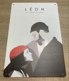 映画 LEON レオン ブリキ看板 メタルサイン ヴィンテージ アンティーク