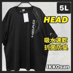 大きいサイズ メンズ 5L ゆったり 吸水速乾 抗菌防臭 Tシャツ ドライ 半袖