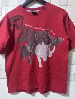 アニマルTシャツ　ecko unltd. レッド Tシャツ M