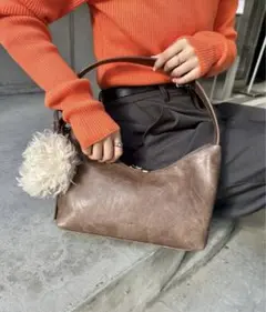 mystic loti ファーポーチ付きホーボーBAG