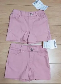 ピンク ハーフパンツ 2枚セット