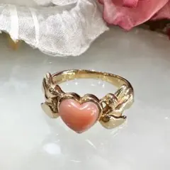 Yves Saint Laurent サンローラン☆K18 珊瑚 リング