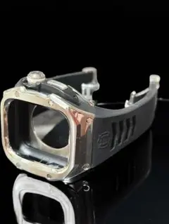 49mm ステンレスケース　ウルトラ アップルウォッチ　シルバーブラック