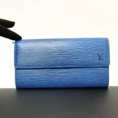 ★極美品・希少★ エピ ポシェット ポルトモネクレディ ブルー