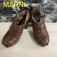 MARNI 厚底サンダル ブラウン