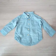 GAP 18-24ヶ月 ライトブルー 長袖シャツ 90cm
