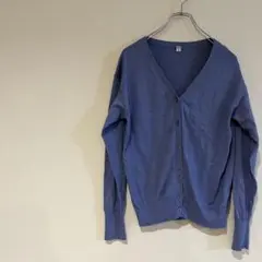 ユニクロ　藤色　薄い　紫　カーディガン　Mサイズ　レディース