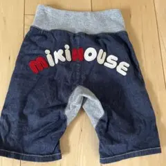 ミキハウス　バックロゴ　ハーフパンツ　80cm