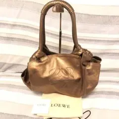 LOEWE ロエベ ナッパアイレ ハンドバッグ ブラウン 系 人気 ゴールド