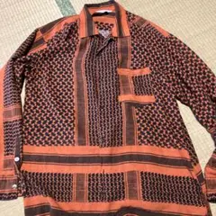 unused afghan print shirt アフガンシャツ UNUSED アンユーズド 19SS LONG SLEEVE AFGHAN PRINT SHIRT