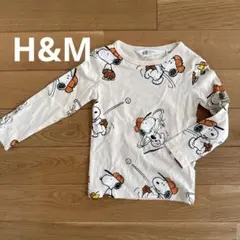 H&M スヌーピー柄 長袖Tシャツ 92