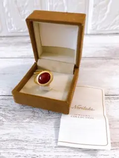 ノリタケ ボーンチャイナ タイタック レッド ゴールド