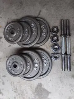 ウェイトプレートセット 5kg 2kg ダンベル