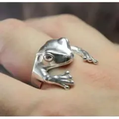 ペア リング 指輪 蛙 カエル シルバー アクセ ジュエリー かえる 個性的