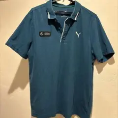 PUMA メルセデスベンツ AMG PETRONAS ポロシャツ ブルー