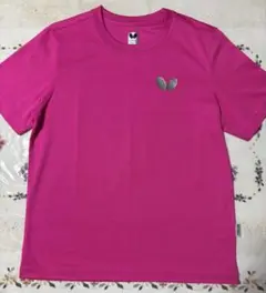 バタフライ ピンク Tシャツ 男女兼用Sサイズ