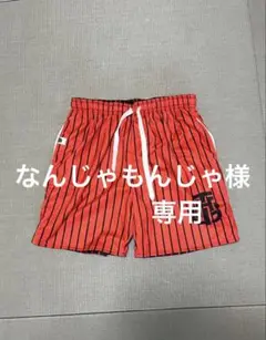 the hoop gangバスパン　赤黒ストライプ