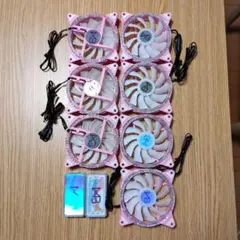 PCファン ピンク 6pinコネクタ ジャンク品