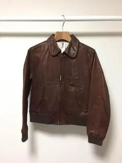 良品☆マーガレットハウエル MHL 本革 レザージャケット レザージャケット 革ジャン 牛革 アウター ジップアップ