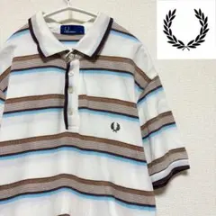希少❗️ フレッドペリー　半袖　シャツ　ポロシャツ　ボーダー