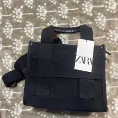 ZARA 黒 トートバッグ