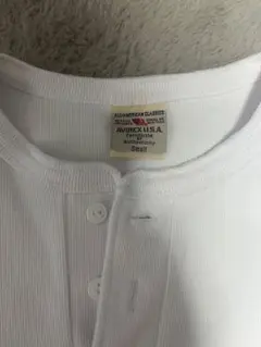 AVIREX ヘンリーネック Tシャツ Sサイズ ホワイト