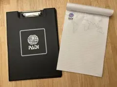 PADI 潜水士　ダイビング　レポート用紙バインダーセット　新品未使用　送料込