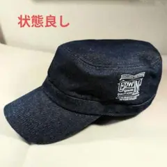 EDWIN　ワークキャップ　デニム　インディゴブルー　メンズ　55〜57cm