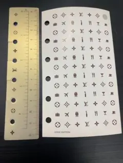 ルイヴィトン 手帳用 シール スケール 定規