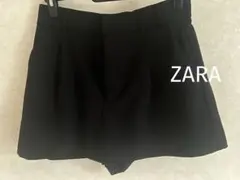 【美品】ZARA ブラック ショートパンツ プリーツデザイン