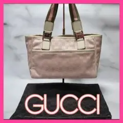 グッチ GUCCI バッグ GG柄 トートバッグ ピンク ホワイト 可愛い