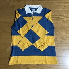 GAP 長袖ポロシャツ 青/黄　Mサイズ