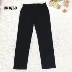 s.1033【ユニクロ】メンズ カジュアルパンツ ストレッチ ブラック M