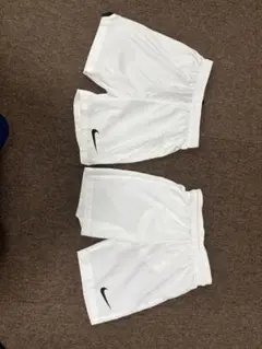 【未使用に近い】【Nike 】DRI-FIT サッカーパンツ2枚組/白/キッズS