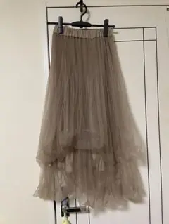 snidel フレアチュールスカート