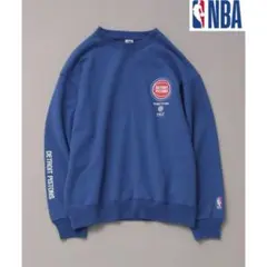 【新品】NBAコラボ ベイフロー 別注 チームプリントスウェット PISTONS