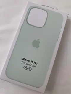 今日発送iPhone15 Pro シリコーンケース ソフトミント正規品 未使用