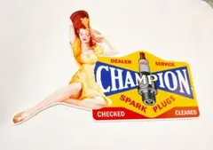 ★極美品★ ビンテージ チャンピオン Champion 看板 アメリカ US
