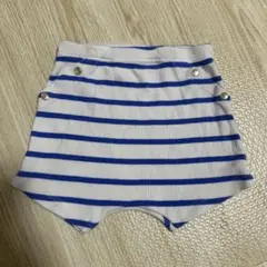 PETIT BATEAU プチバトー　ブルーのストライプ ショートパンツ