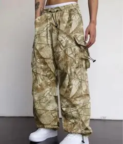 リアルツリー　カモフラージュ XLサイズ カーゴパンツ　大きめ　大きいサイズ