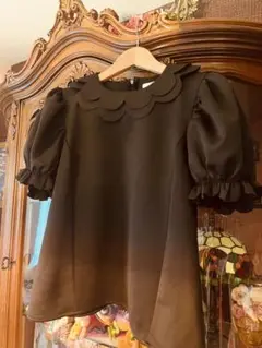 美品★O.S.K 素敵カットソー BLACK★