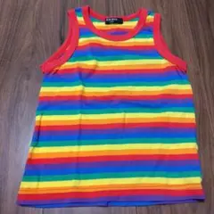 KID BOW レインボーストライプ タンクトップ　サイズ 100